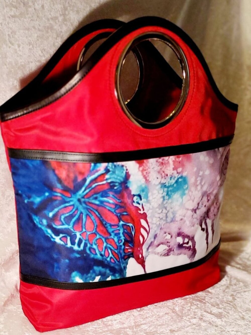 Scarlet Red Fine Art Handbag
